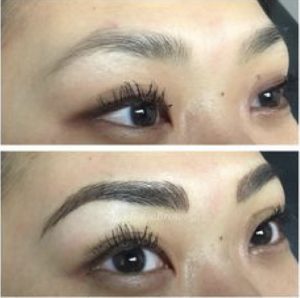 Permanent Make up Eyebrows Eye Liner Before after 01